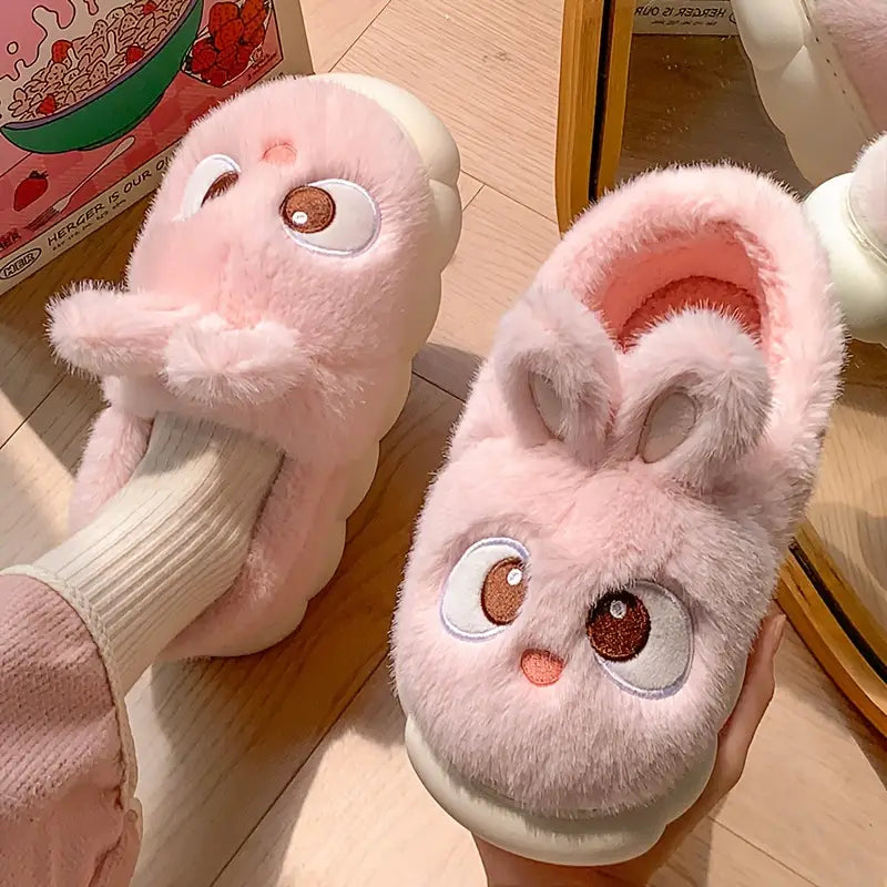 Rabbit Plush Slippers