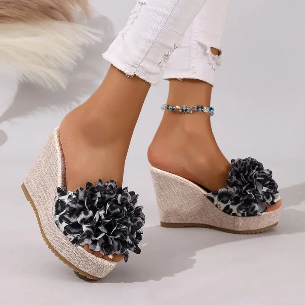 Ramona Bloom Wedges — Cloud Slides