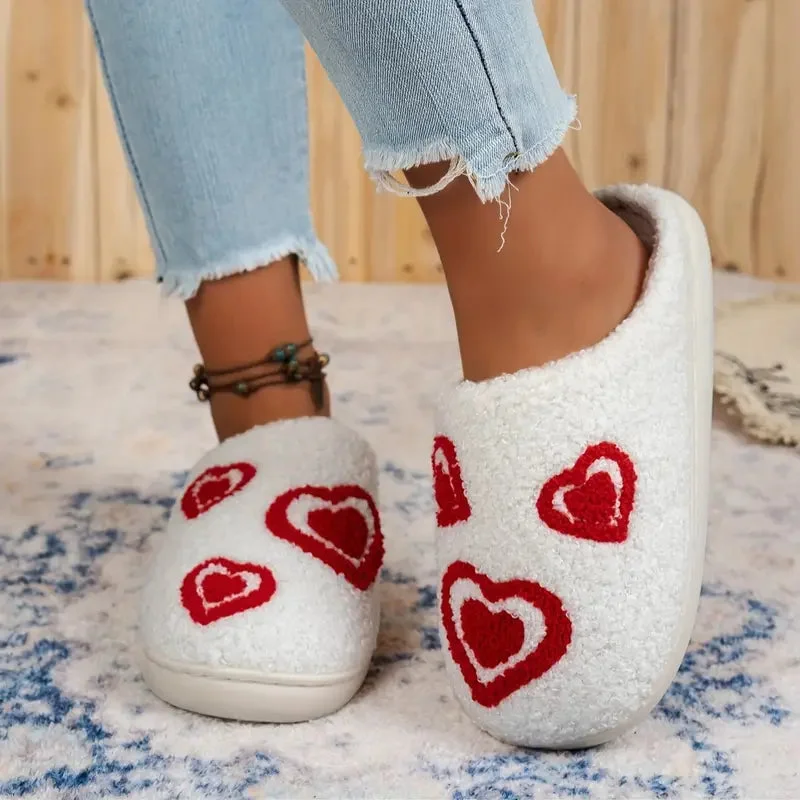 Red Heart Slippers — Cloud Slides