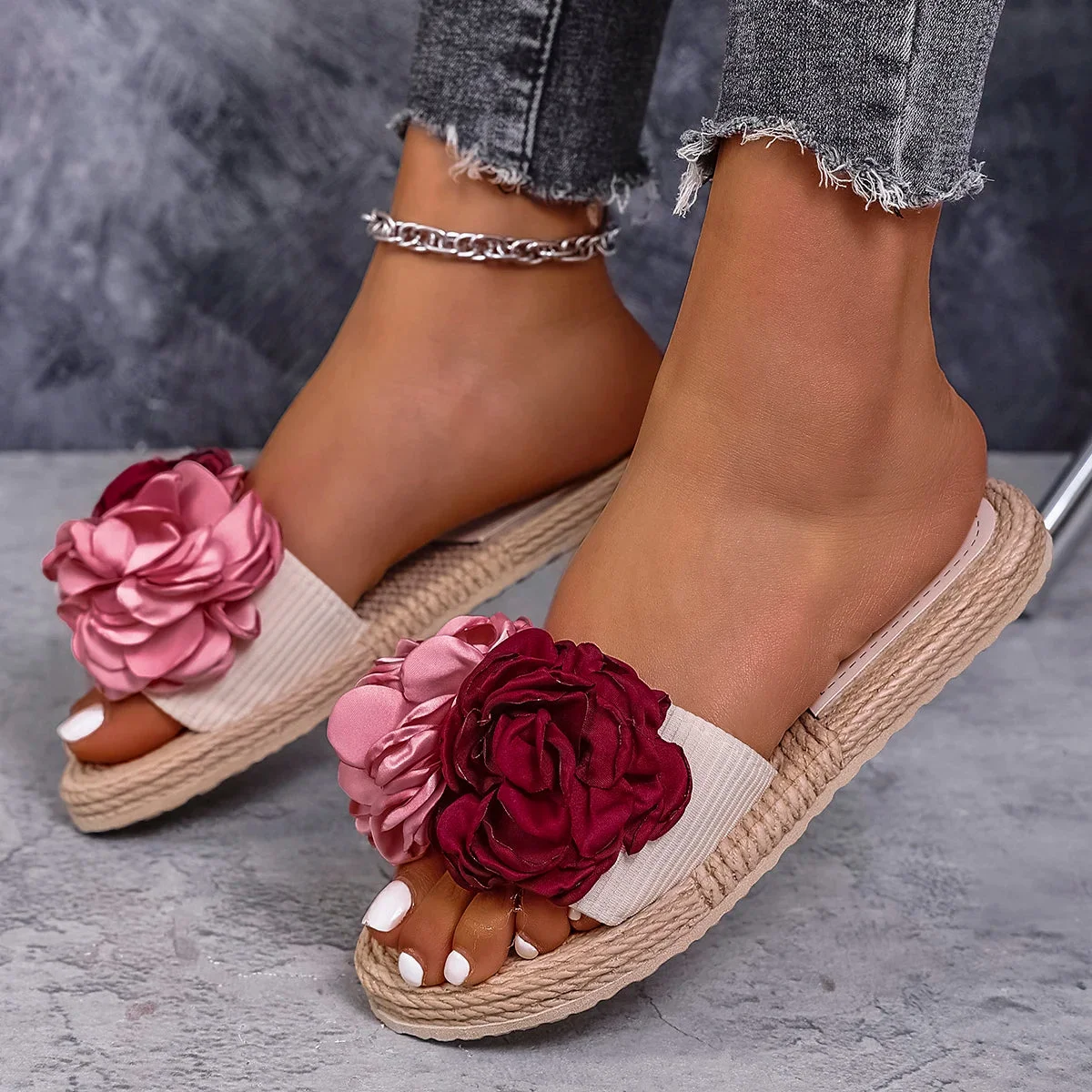 Rosalie Bloom Wedges