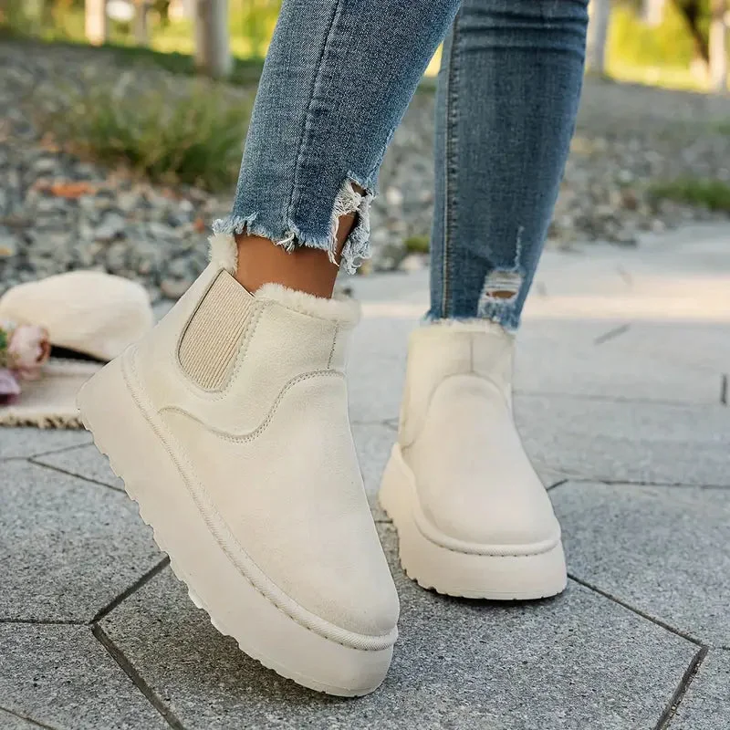 Snow Haven Comfort Boots — Cloud Slides