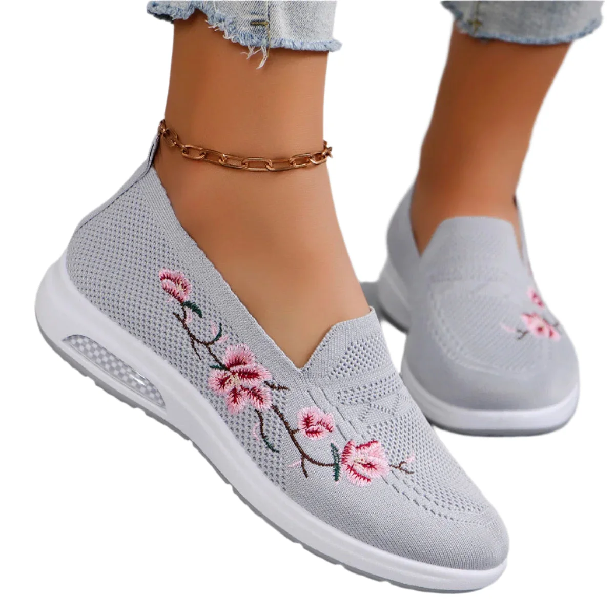 Spring Blossom Floral Slip On Shoes
