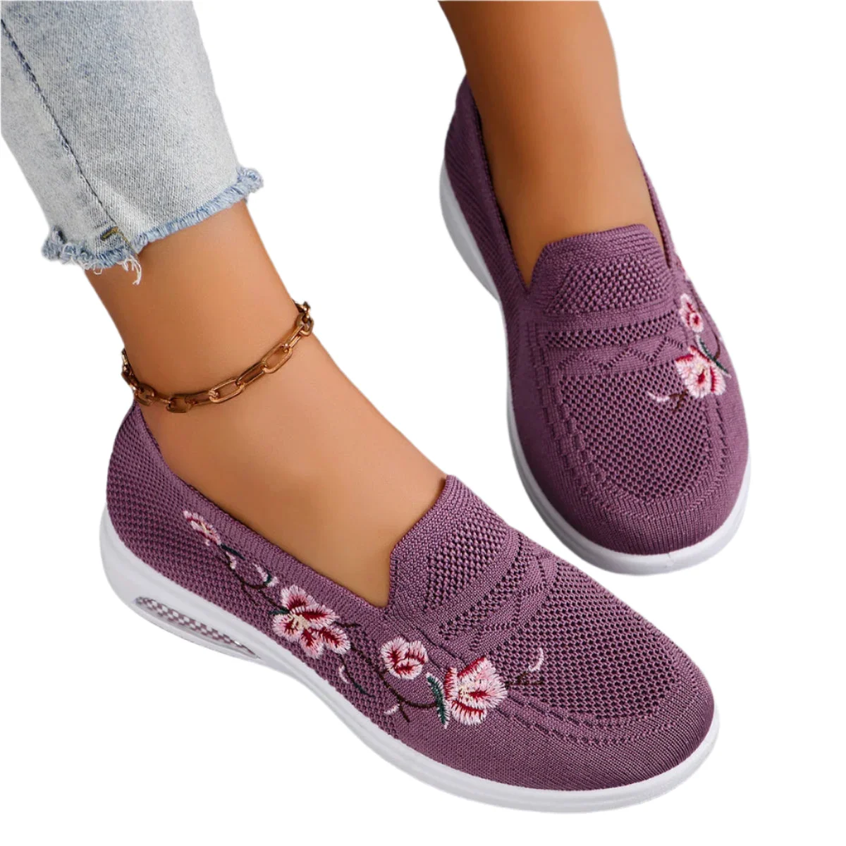 Spring Blossom Floral Slip On Shoes