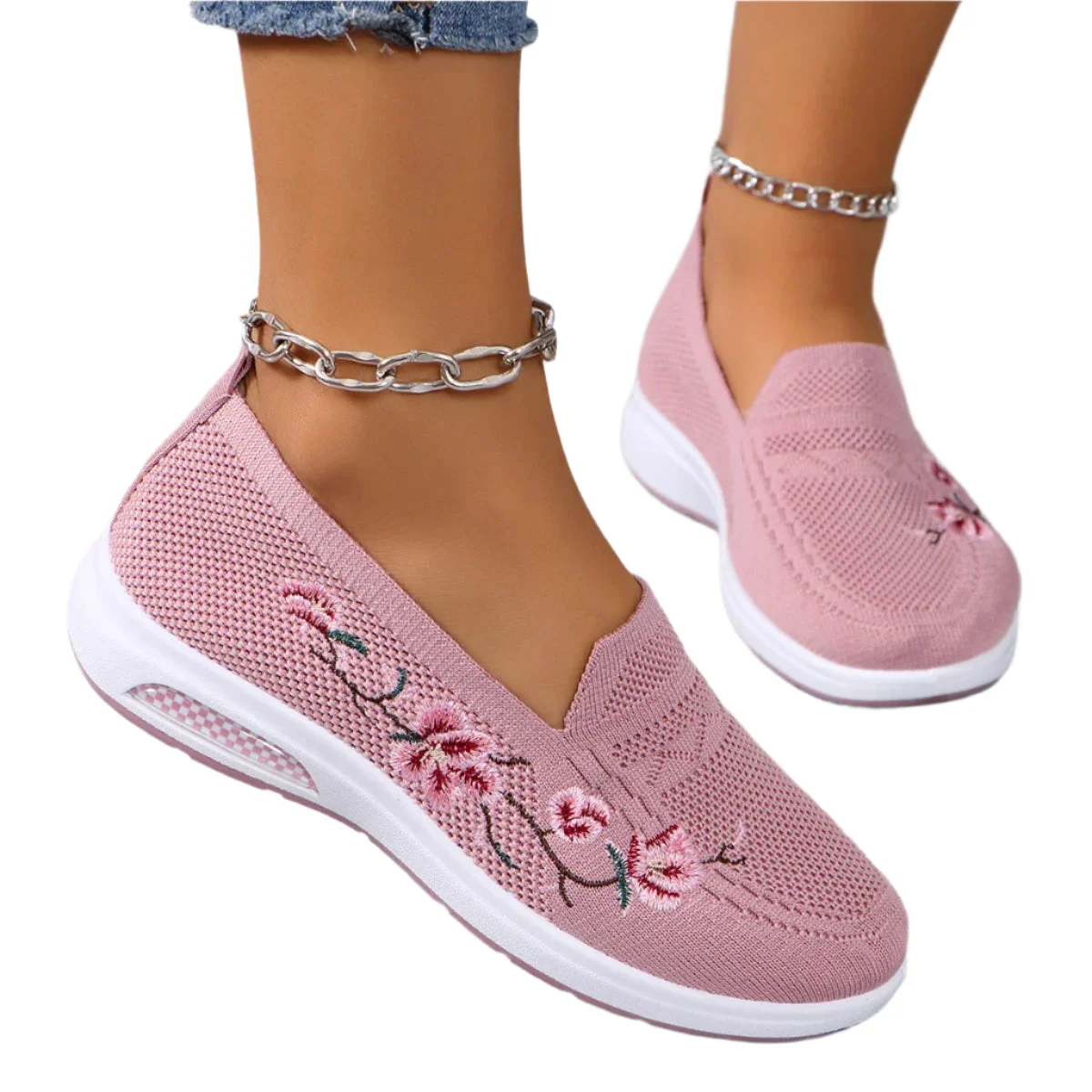 Spring Blossom Floral Slip On Shoes