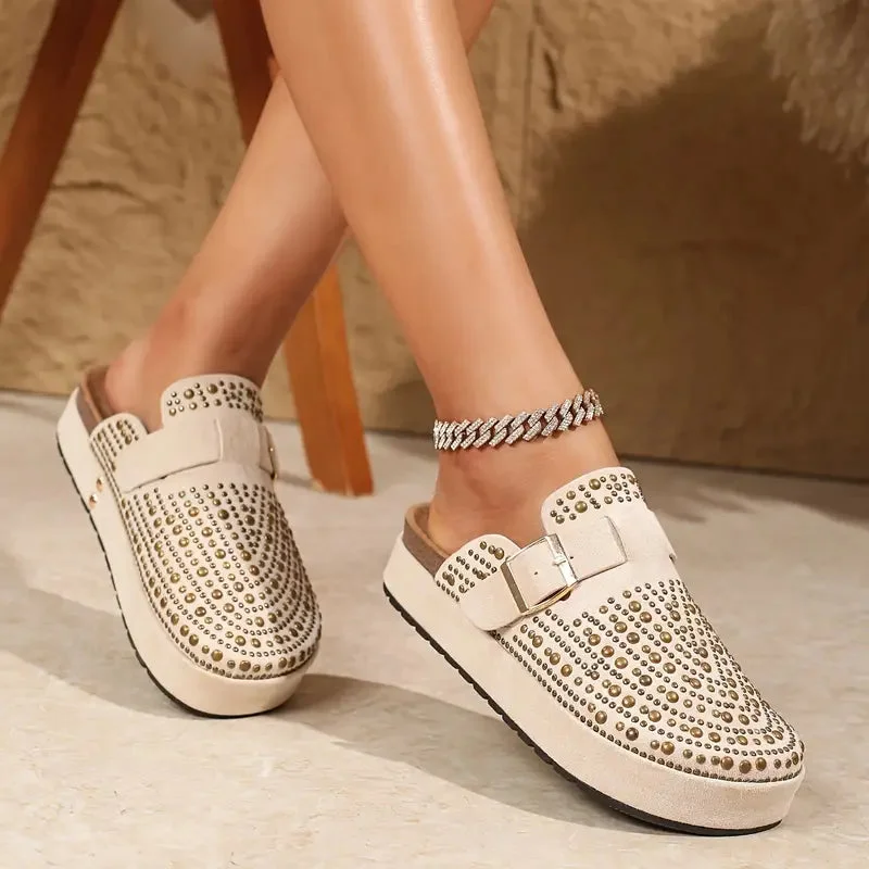 Starlit Buckle Clogs