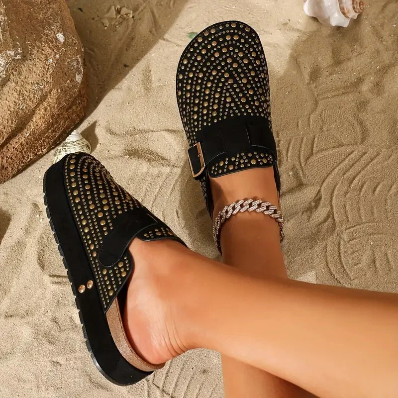 Starlit Buckle Clogs
