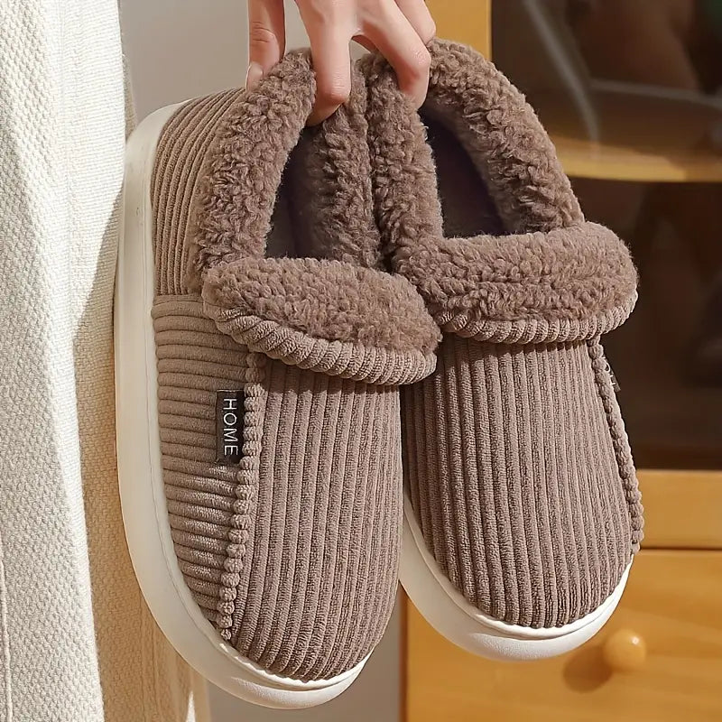 Striped Warm Shoes