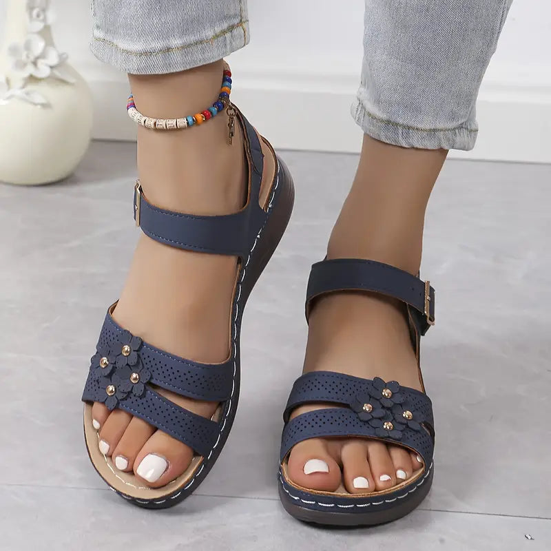 Summer Flowers Sandals — Cloud Slides
